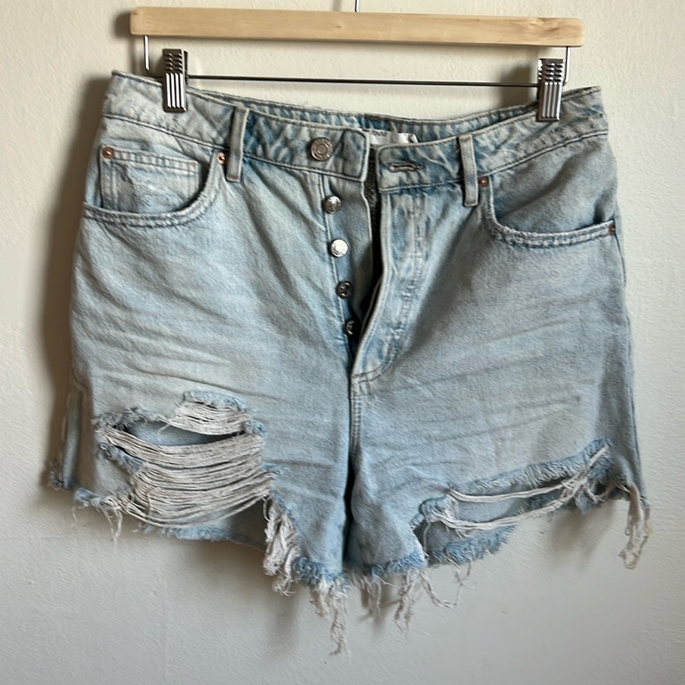 Garage Distressed Denim Shorts